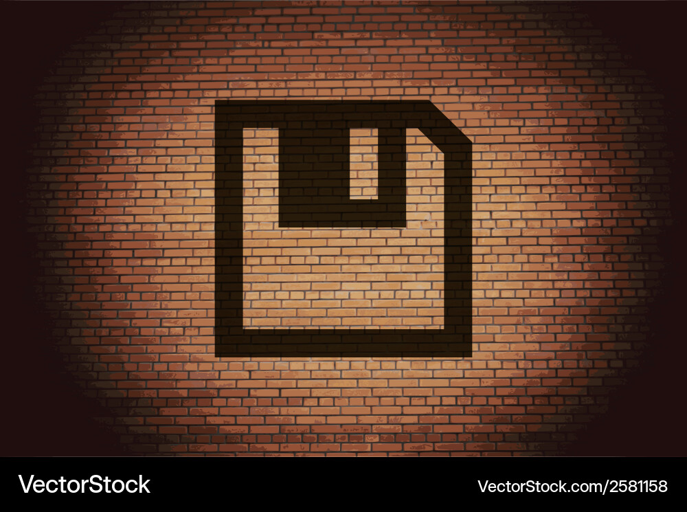 Floppy disk flat modern web button and space vector image