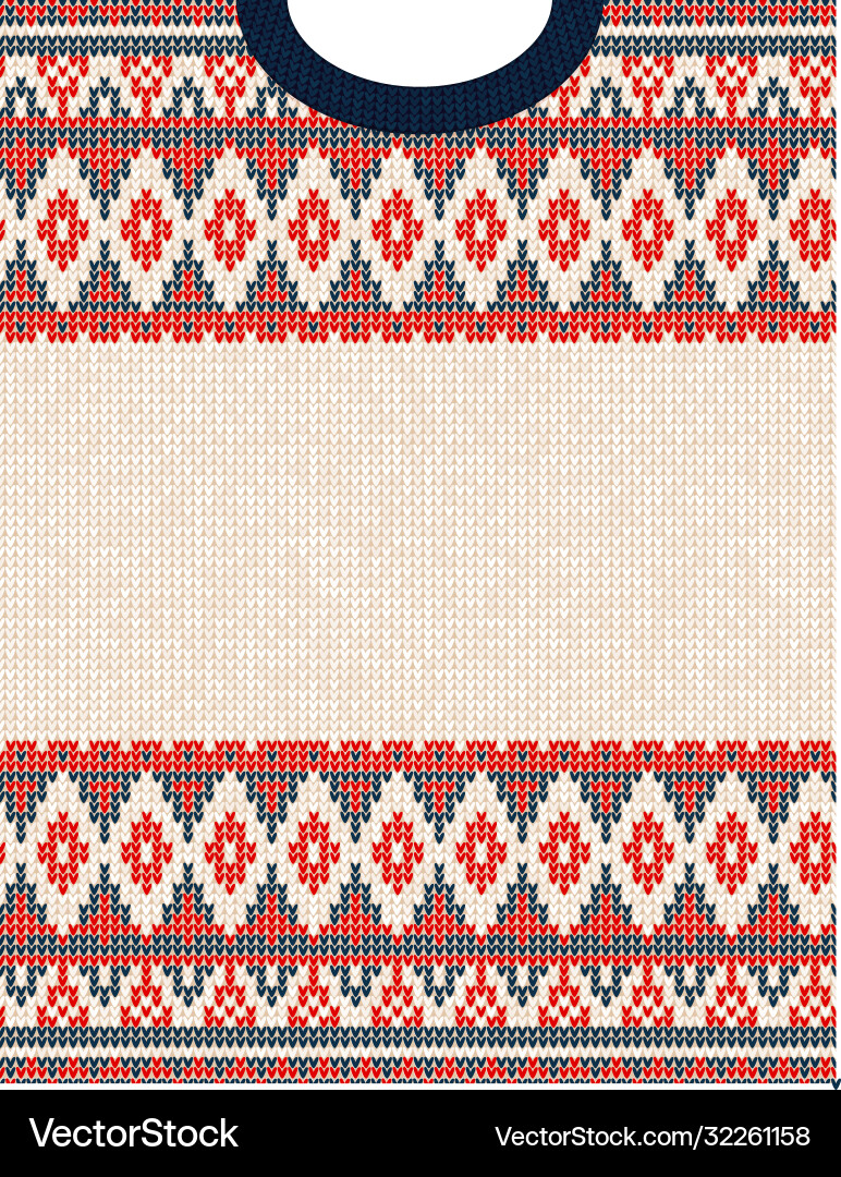 Gestrickte Weihnachten Tribal Ornament hässliche Pullover Gestrickte Weihnachten Tribal Ornament hässliche Pullover vektorbild