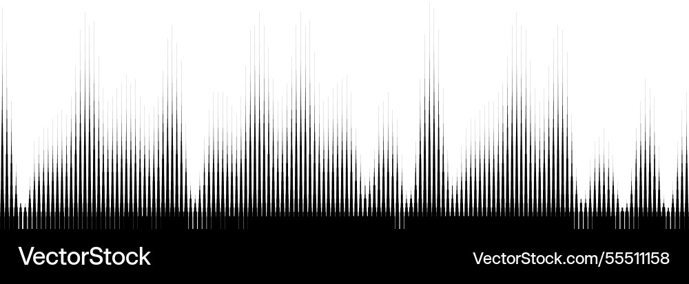 Halftone gradient with lines as a sound wave Halftone gradient with lines as a sound wave vector image