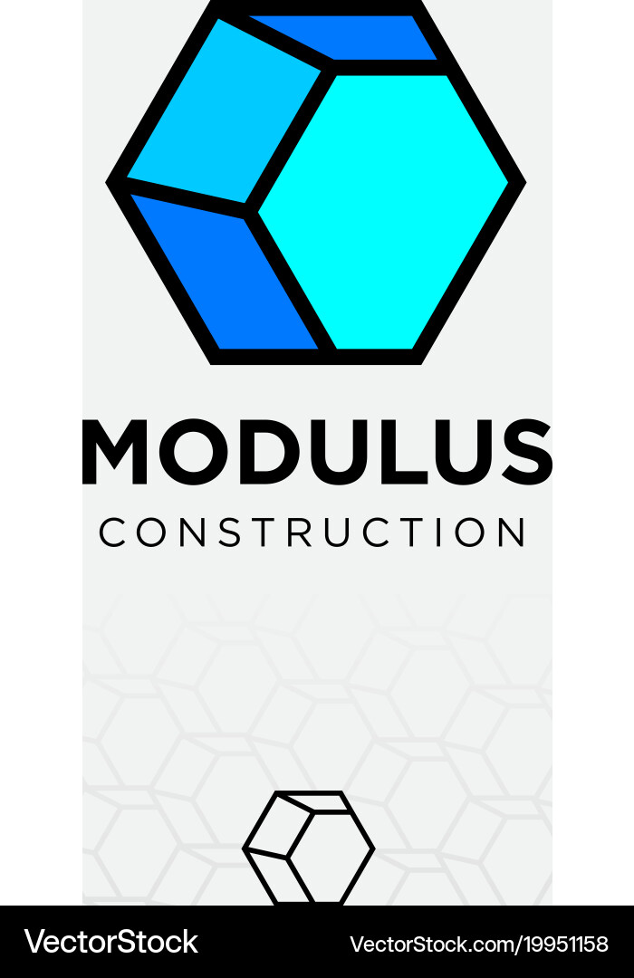Modulus Flat Icon - Architecture vector image