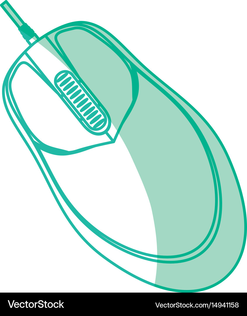 Mouse computer device Vector Image