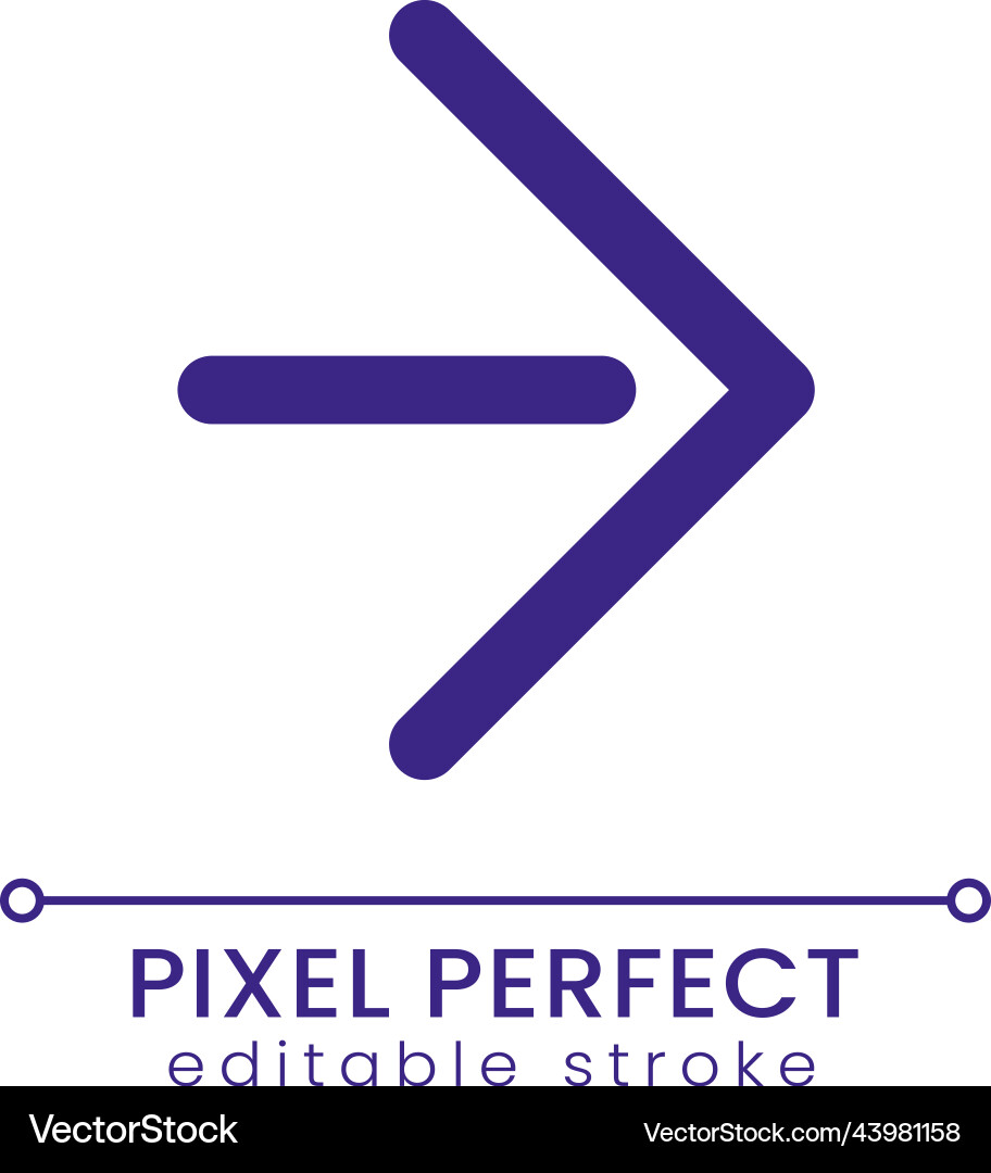 Move forward pixel perfect rgb color ui icon Move forward pixel perfect rgb color ui icon vector image