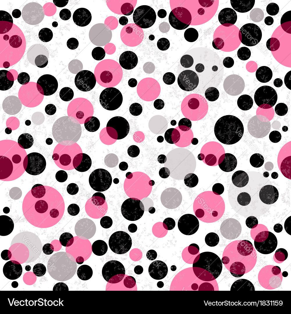 Colorful Translucent Dots Pattern vector image