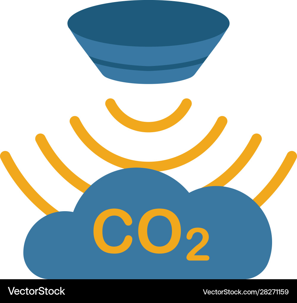 Gassensor-Icon einfaches Element aus Sensoren-Icons vektorbild