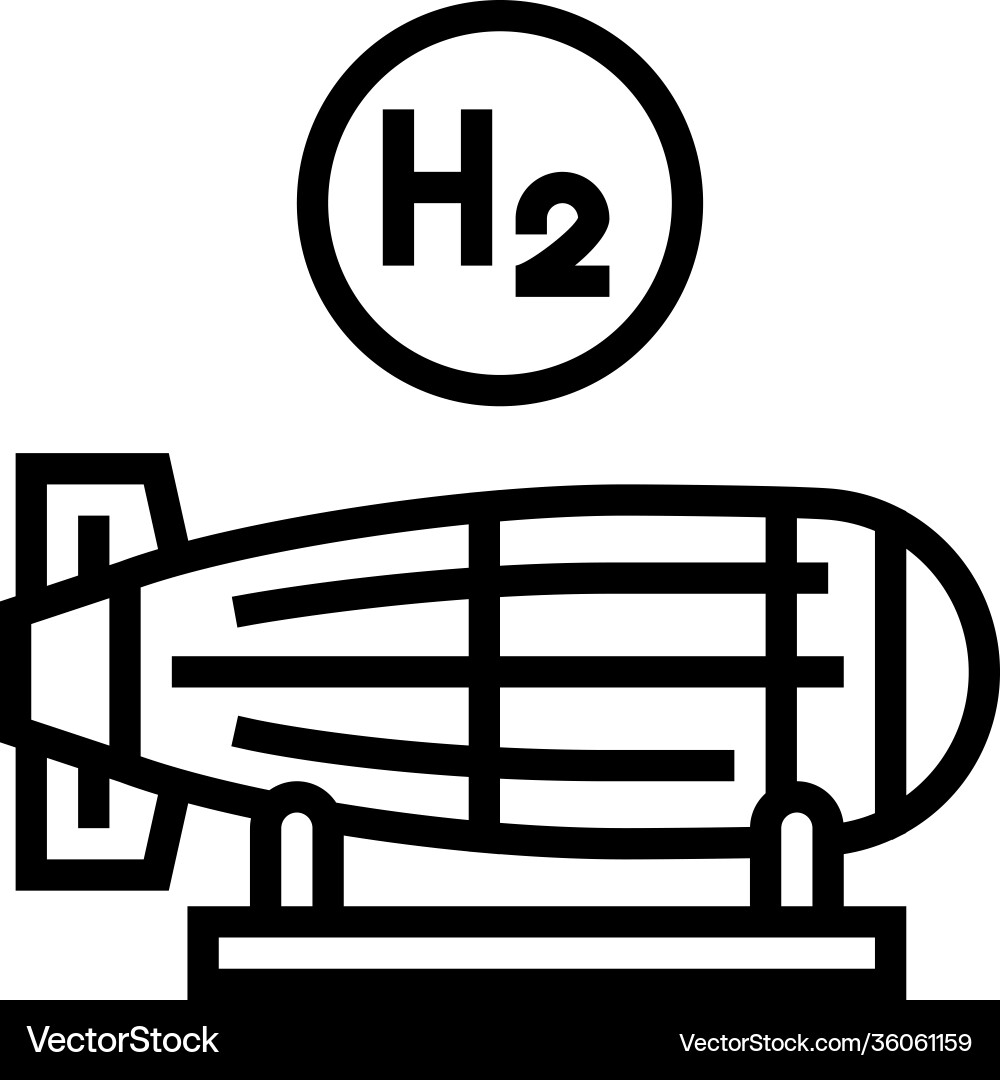 Hydrogen Bomb Icon vector image