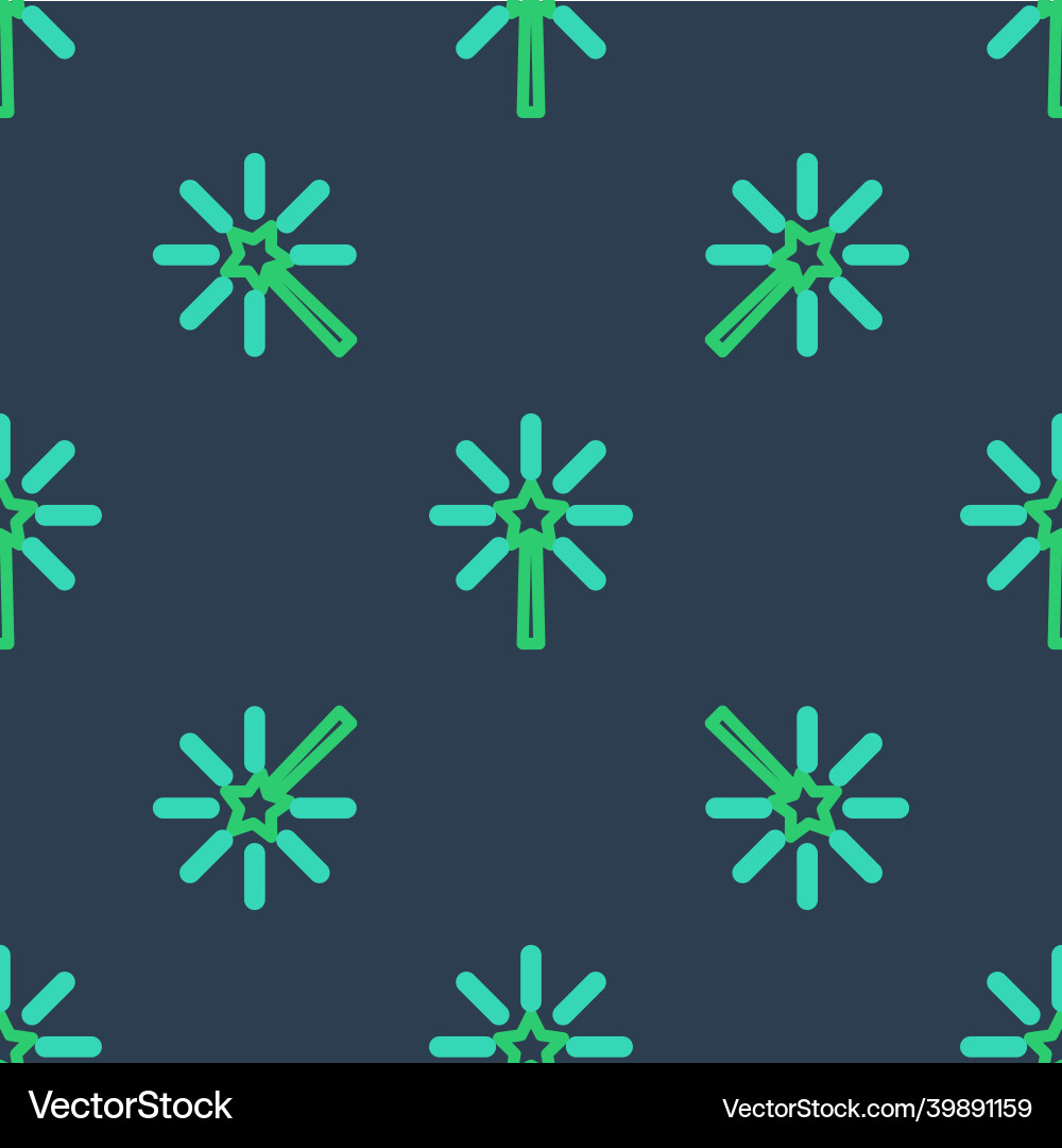 Line firework icon isolated seamless pattern Vector Image