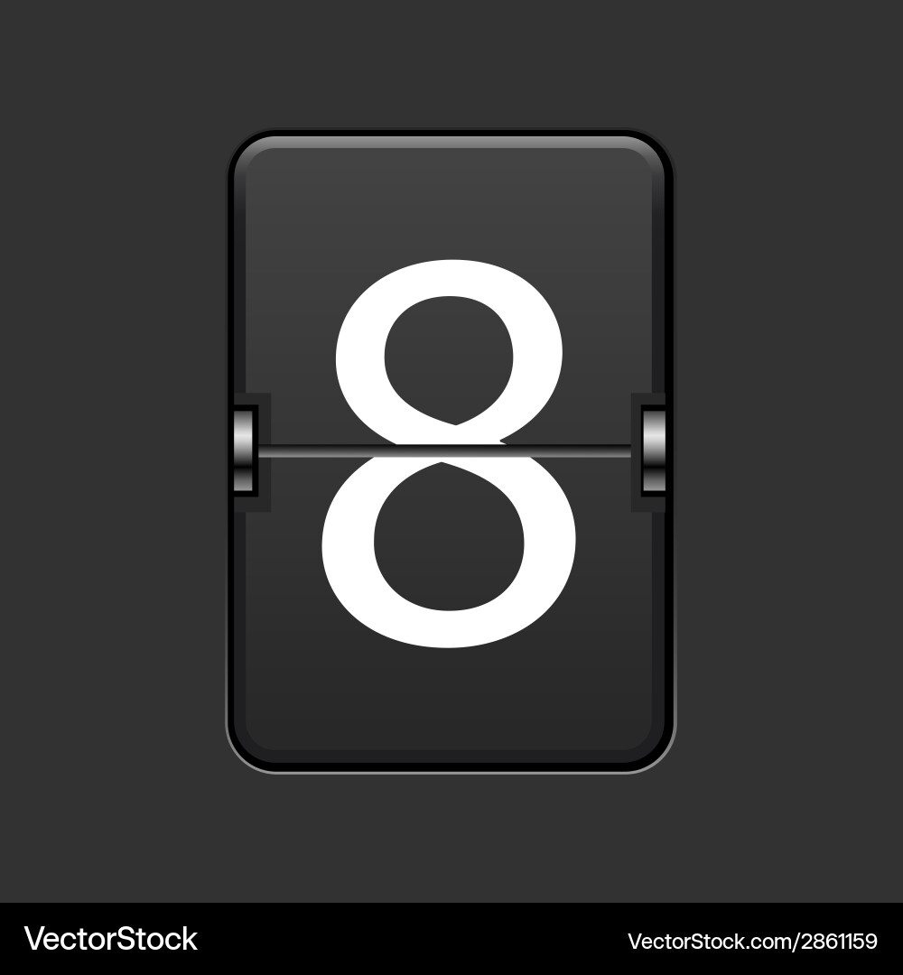 Modern numeric scoreboard vector image