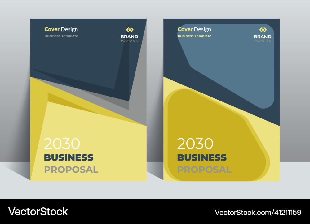 Modern proposal catalog cover design template Modern proposal catalog cover design template vector image