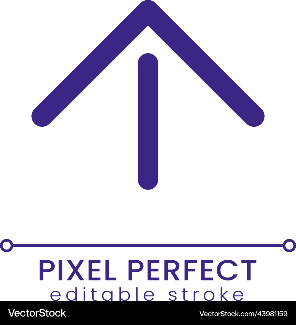 Move upward pixel perfect rgb color ui icon Move upward pixel perfect rgb color ui icon Vector Image