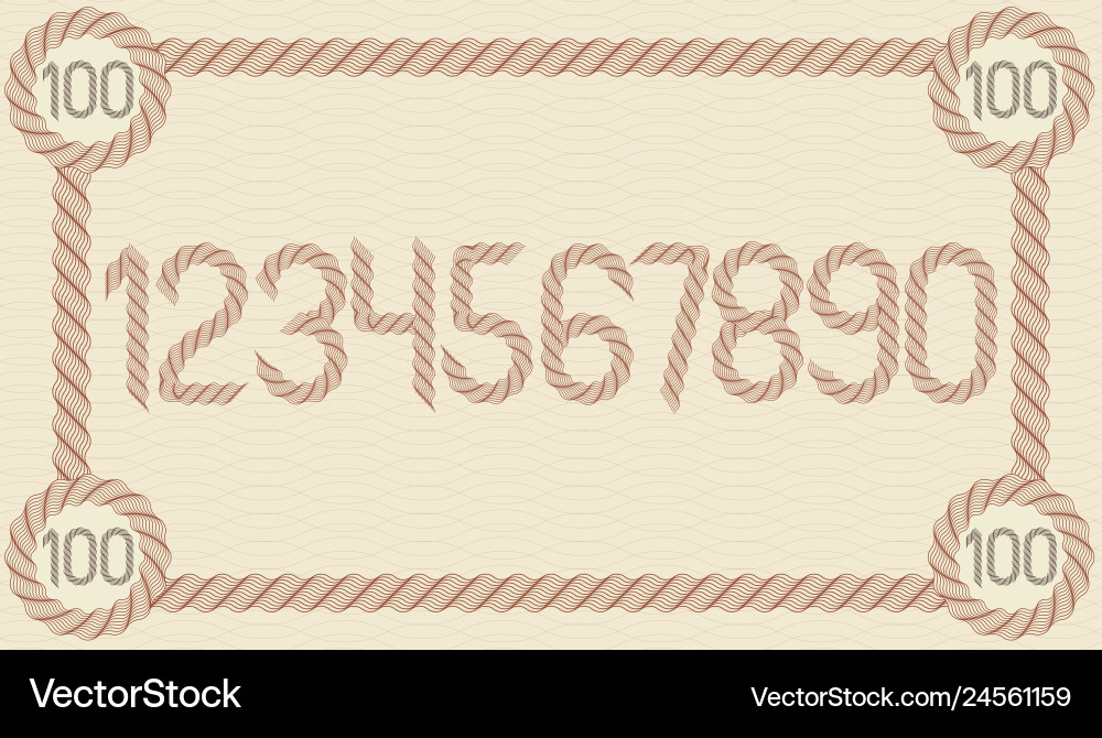 Numbers collection made with spirograph pattern Numbers collection made with spirograph pattern Vector Image