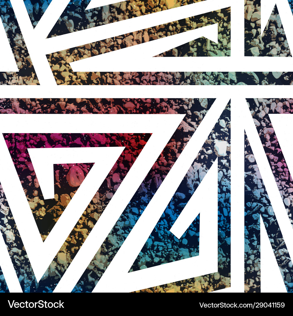 Stone Maze Pattern - Geometric Texture vector image
