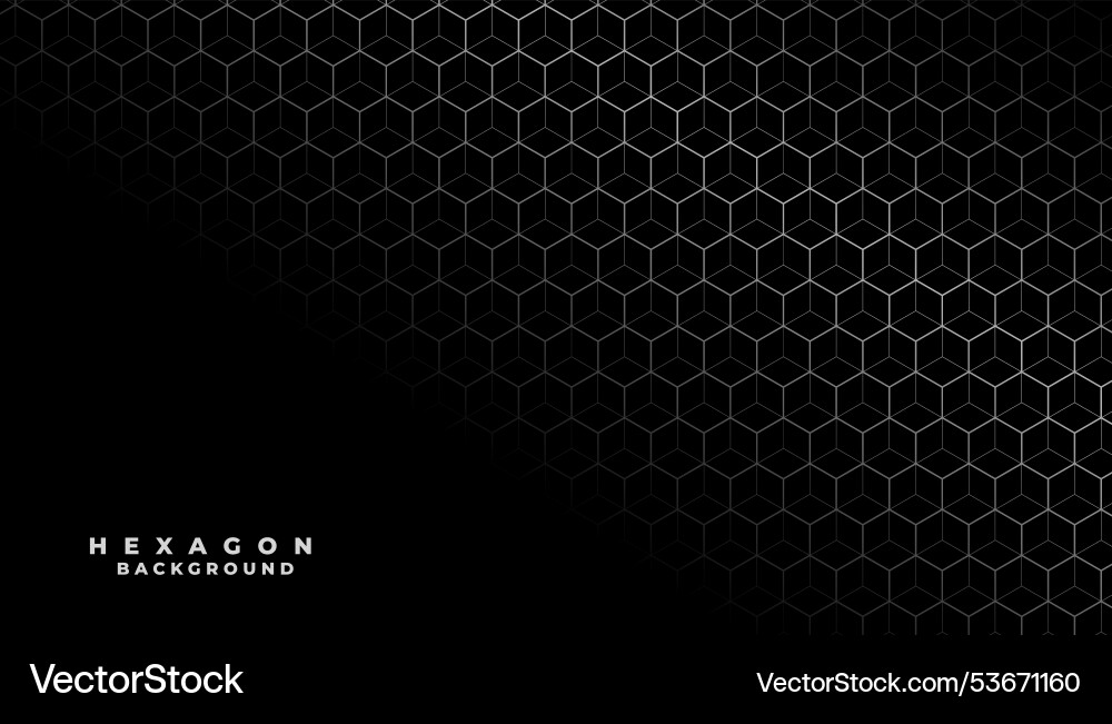 3d style abstract hive shape patterns dark vector image
