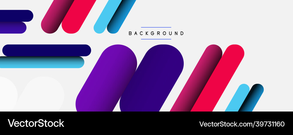 Abstract background round shapes lines Vector Image