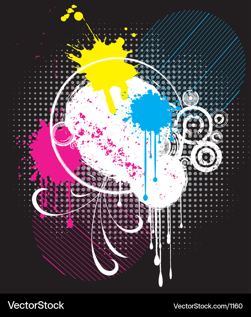 Abstract Halftone Pattern Vector Image