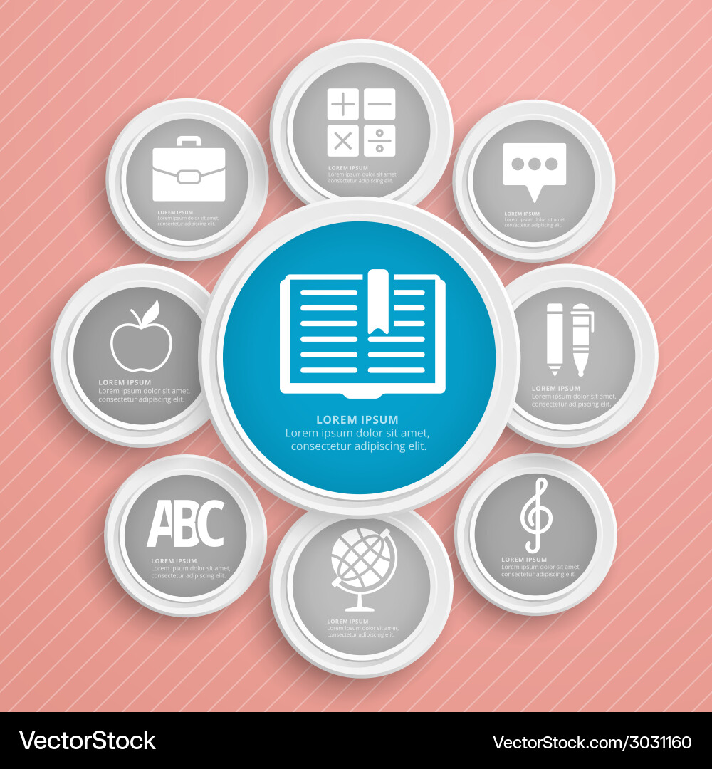 Abstract infographic design workflow layout vector image
