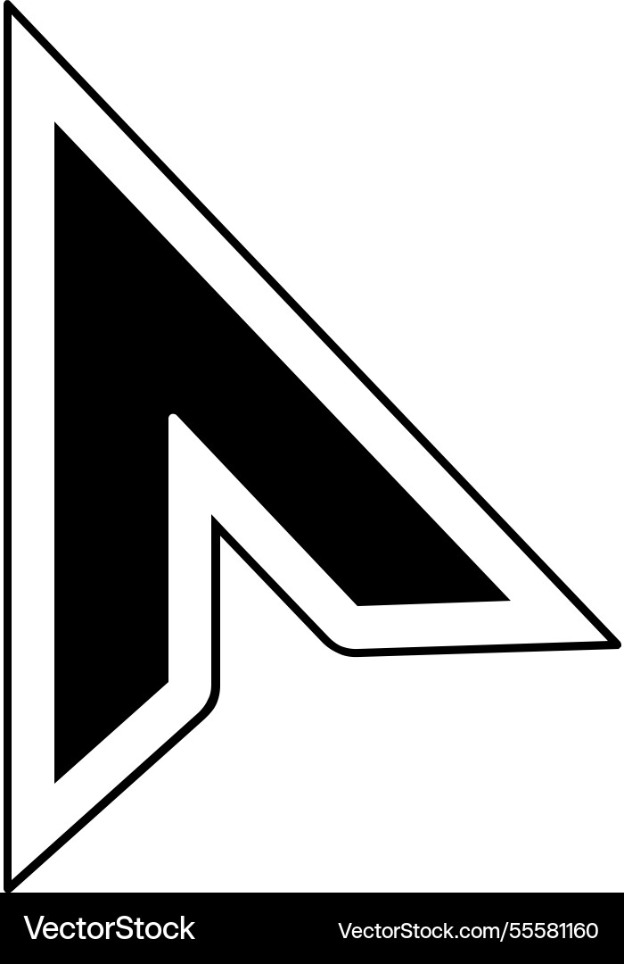 Arrow pointer flat web icon concept Arrow pointer flat web icon concept vector image