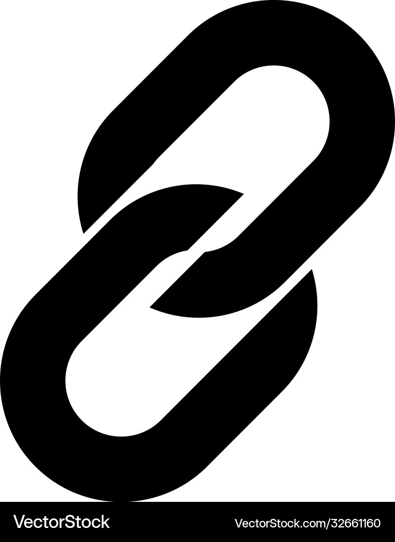 Chain link symbol (32661160) – Royalty-Free Vector | VectorStock