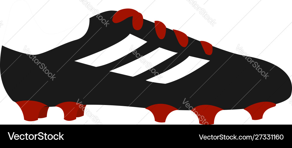 Football cleats on white background Royalty Free Vector