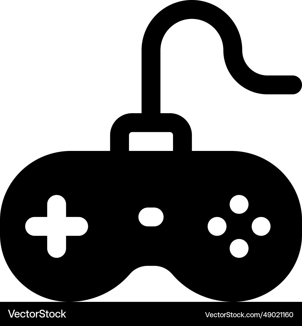 Gamepad an input device for video game consoles vector image