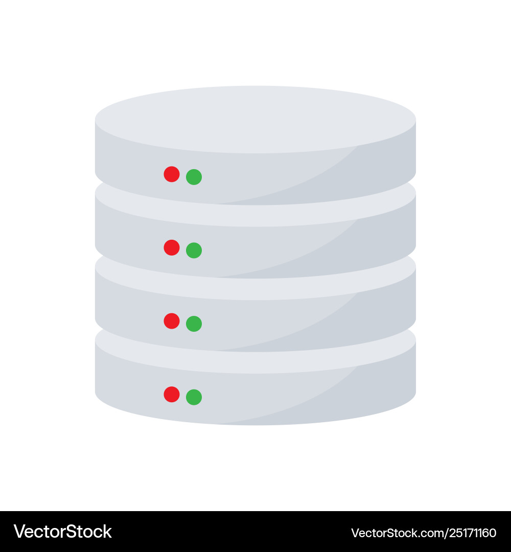 Server hosting database icon vector image