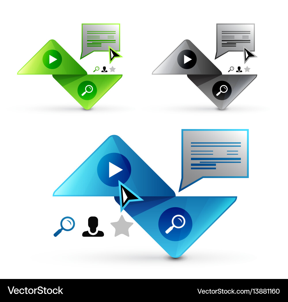 Set of abstract geometric elements - triangle Set of abstract geometric elements - triangle vector image