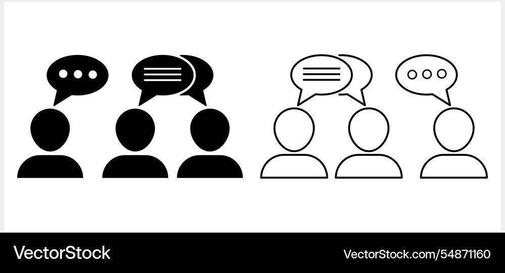 Talk icon isolated dialog or interview Vector Image