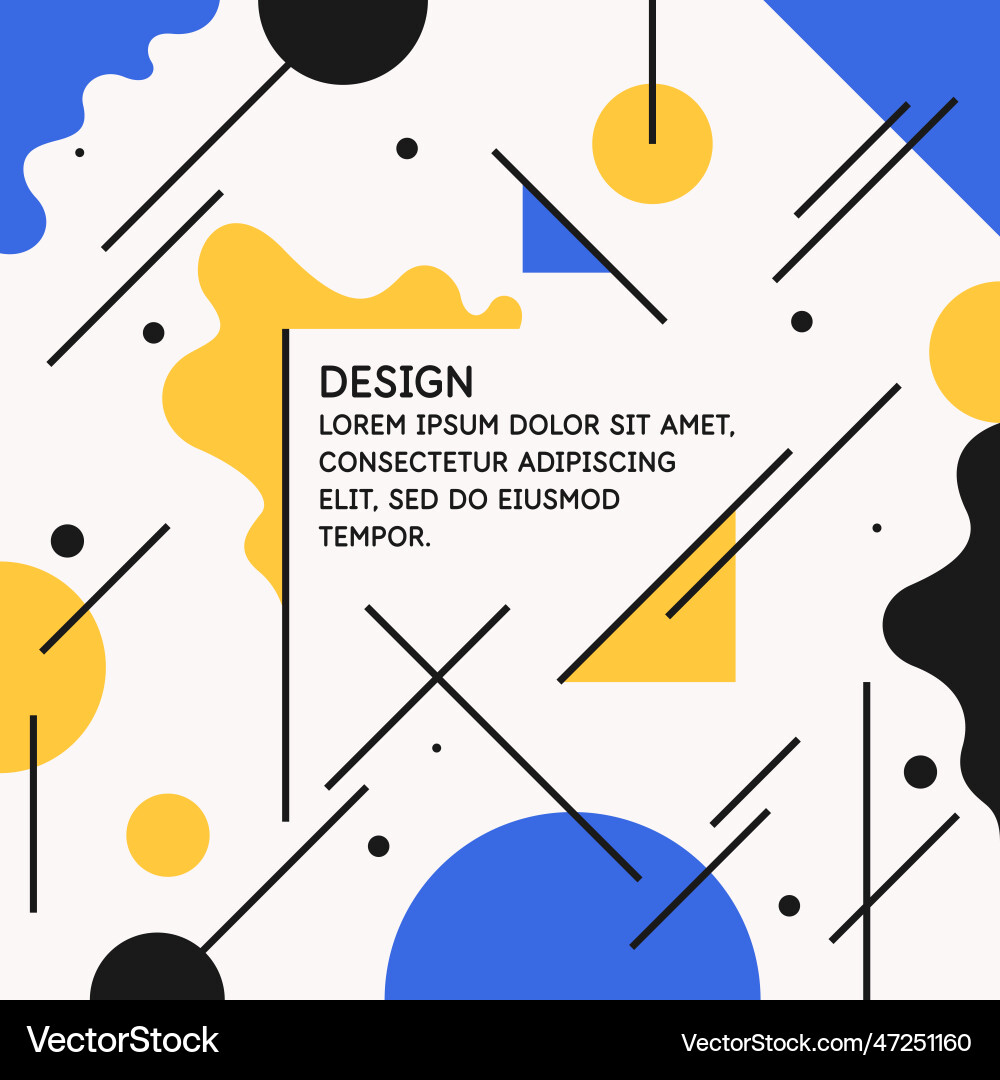Trendy abstract background composition forms Trendy abstract background composition forms vector image