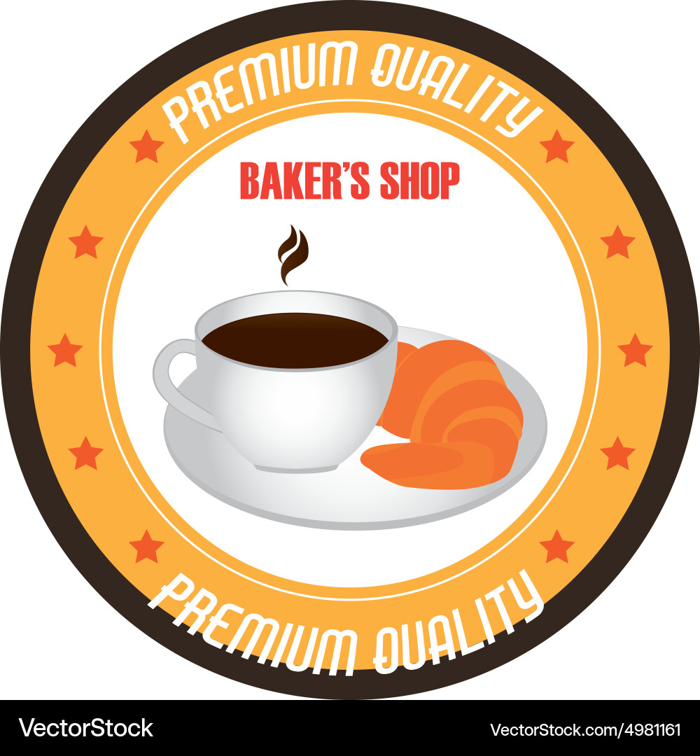 Abstract bakery object on a white background Vector Image