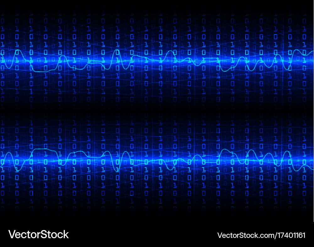 Abstract Digital Code Background Vector Image