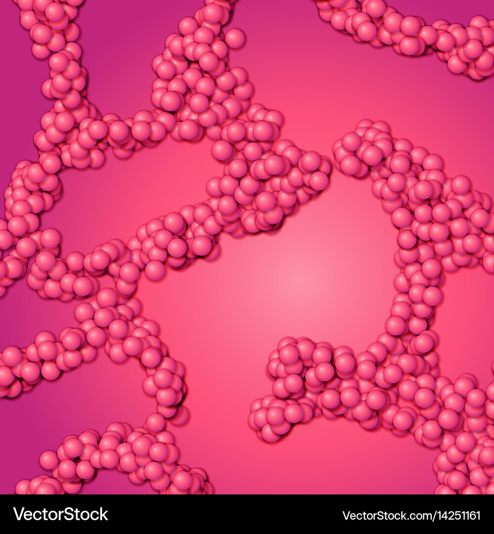 Array of spheres with soft shadows vector image