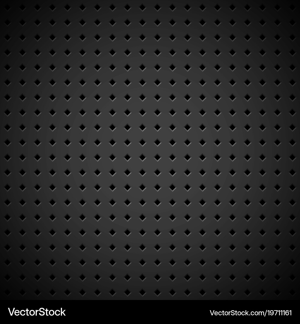 Black background with perforated pattern vector image