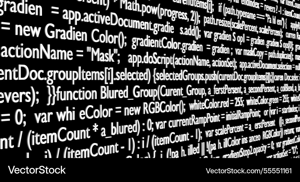Desktop source code and technology background Desktop source code and technology background vector image