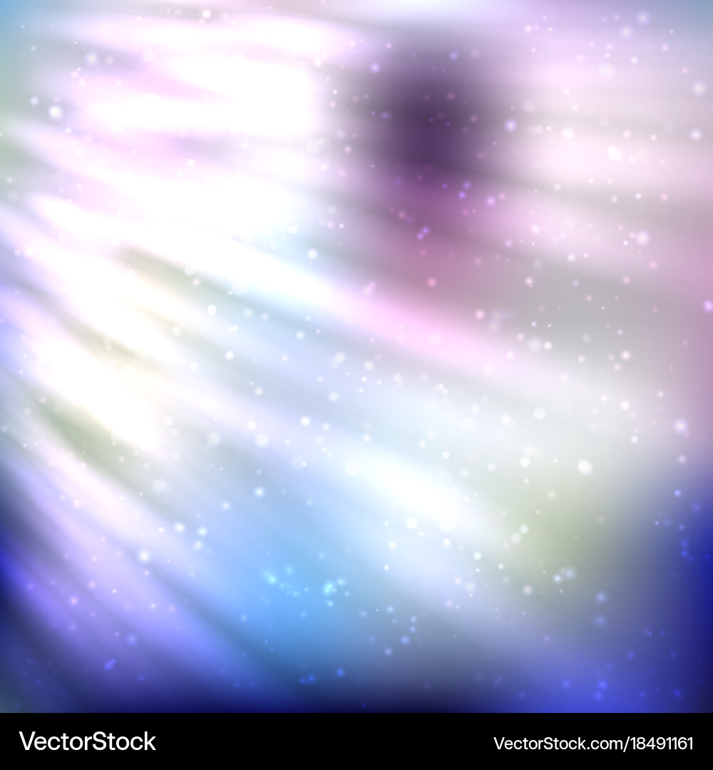 Fire lines with sparkles on blurred background vector image