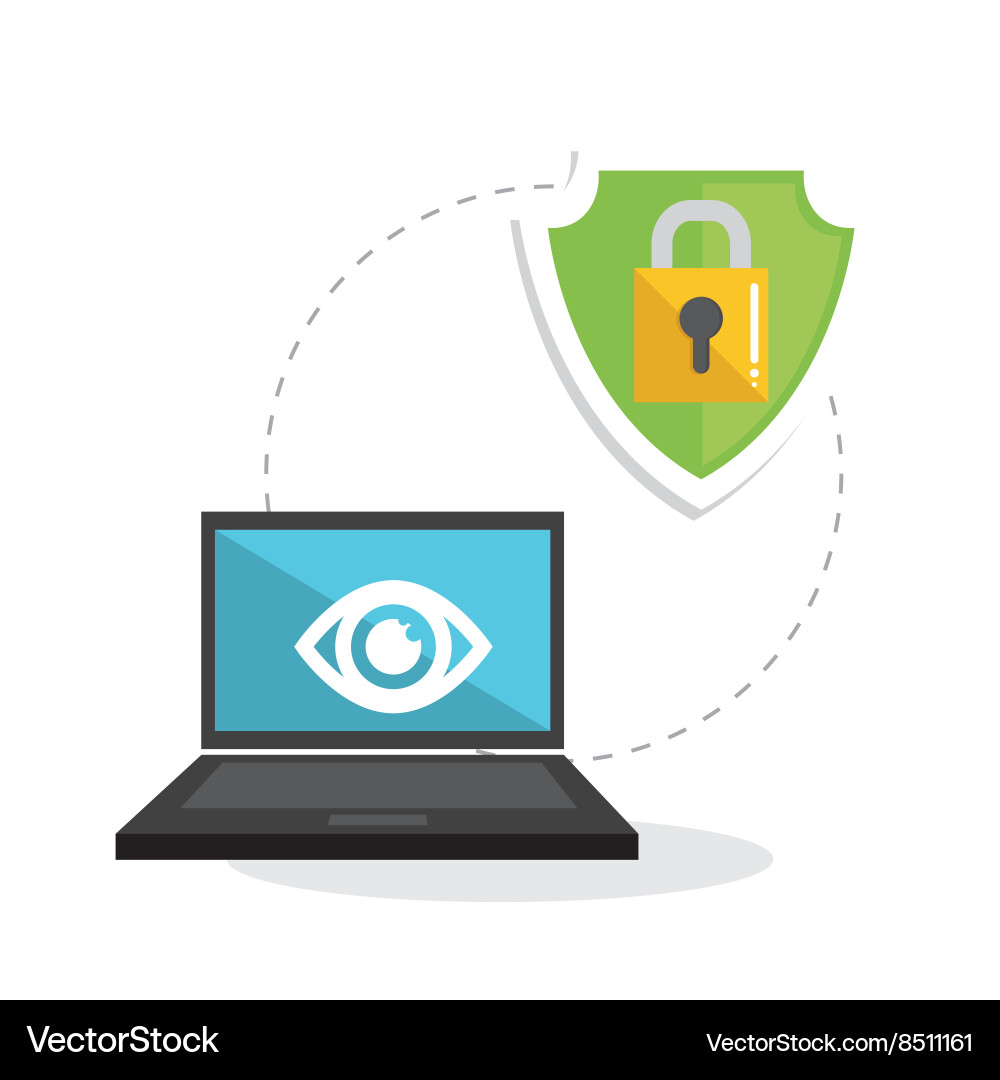 Flat about security system Vector Image