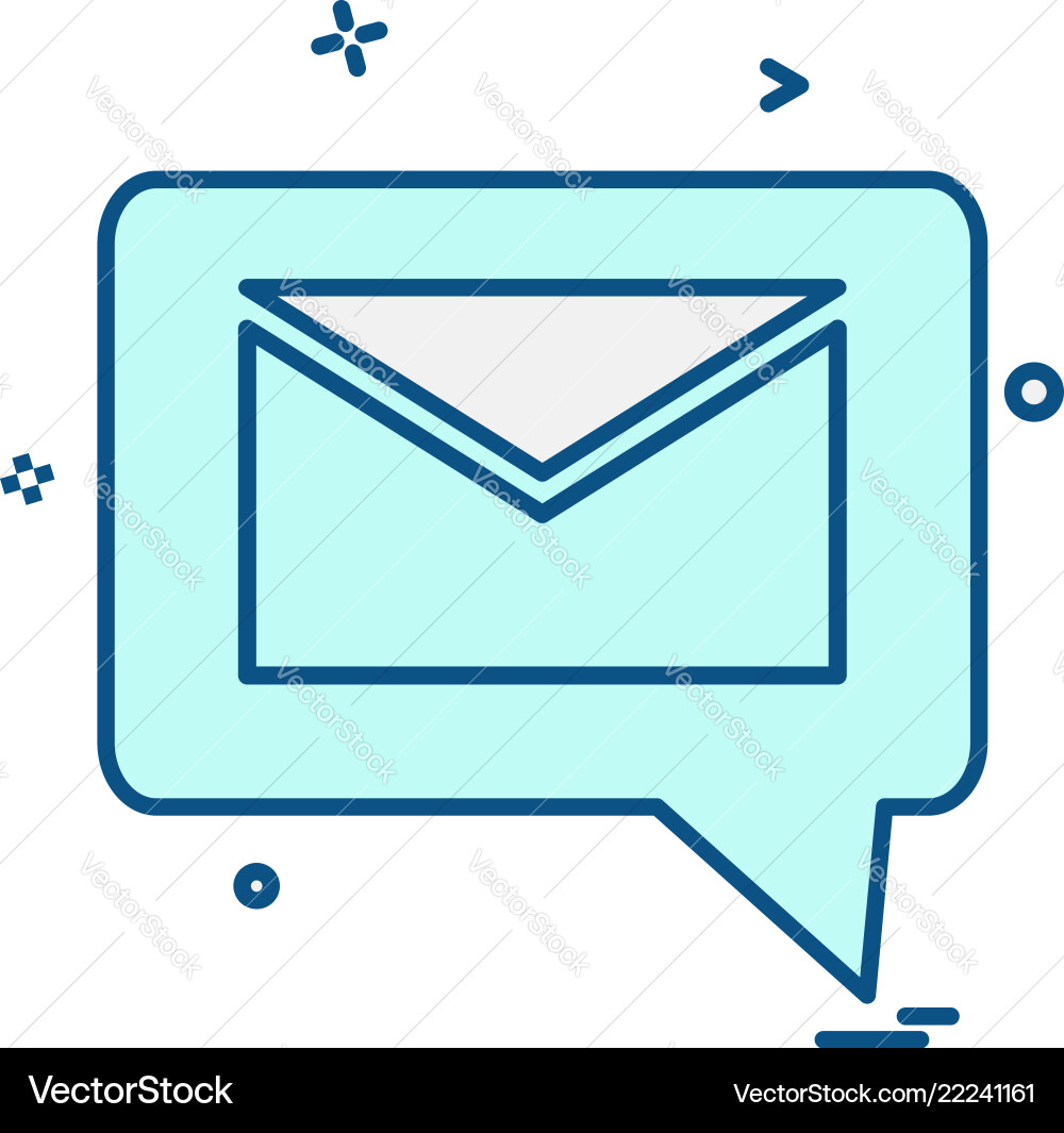Message icon design Vector Image