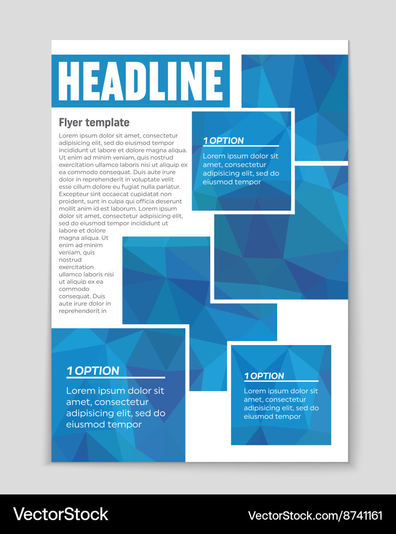 Modern Abstract Layout Background vector image