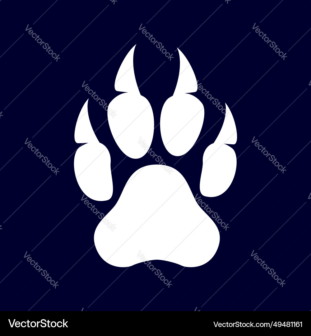 Paw prints Paw prints vector image