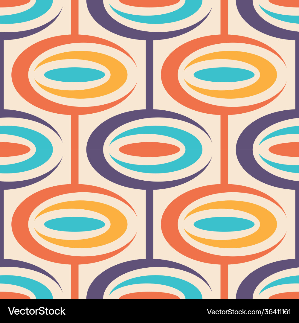 Retro Atomic Pattern vector image