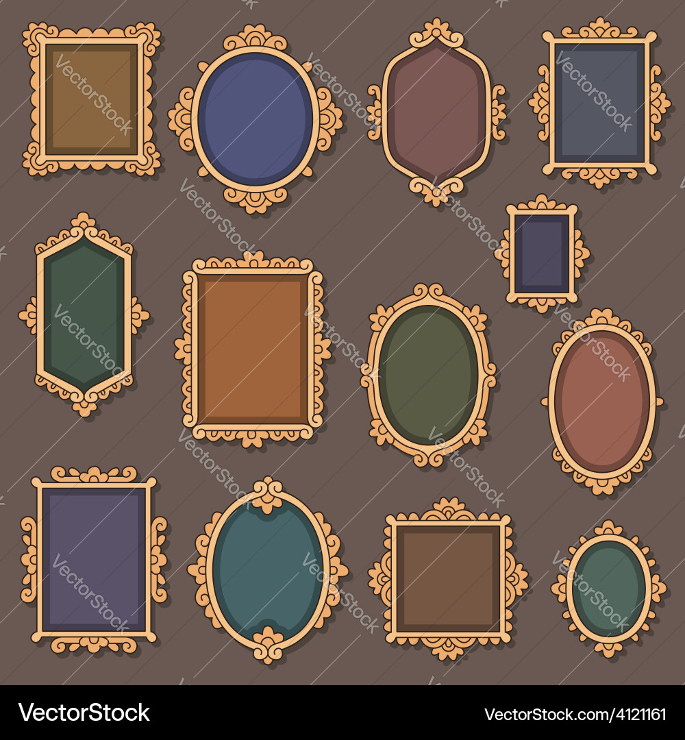 Retro Vignettes vector image