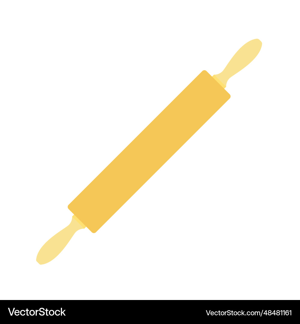 Rolling pin flat clean icon design element Vector Image