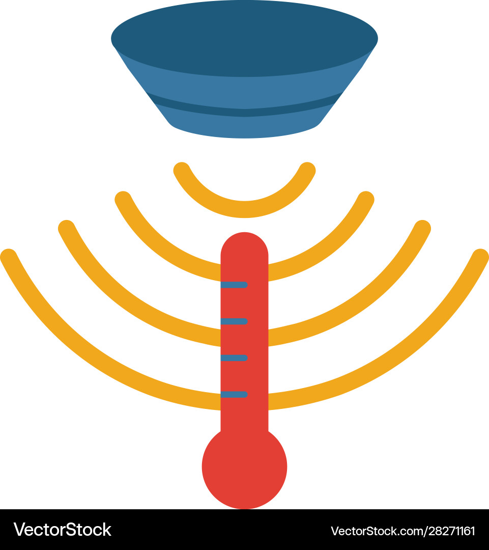 Temperature sensor icon simple element from vector image