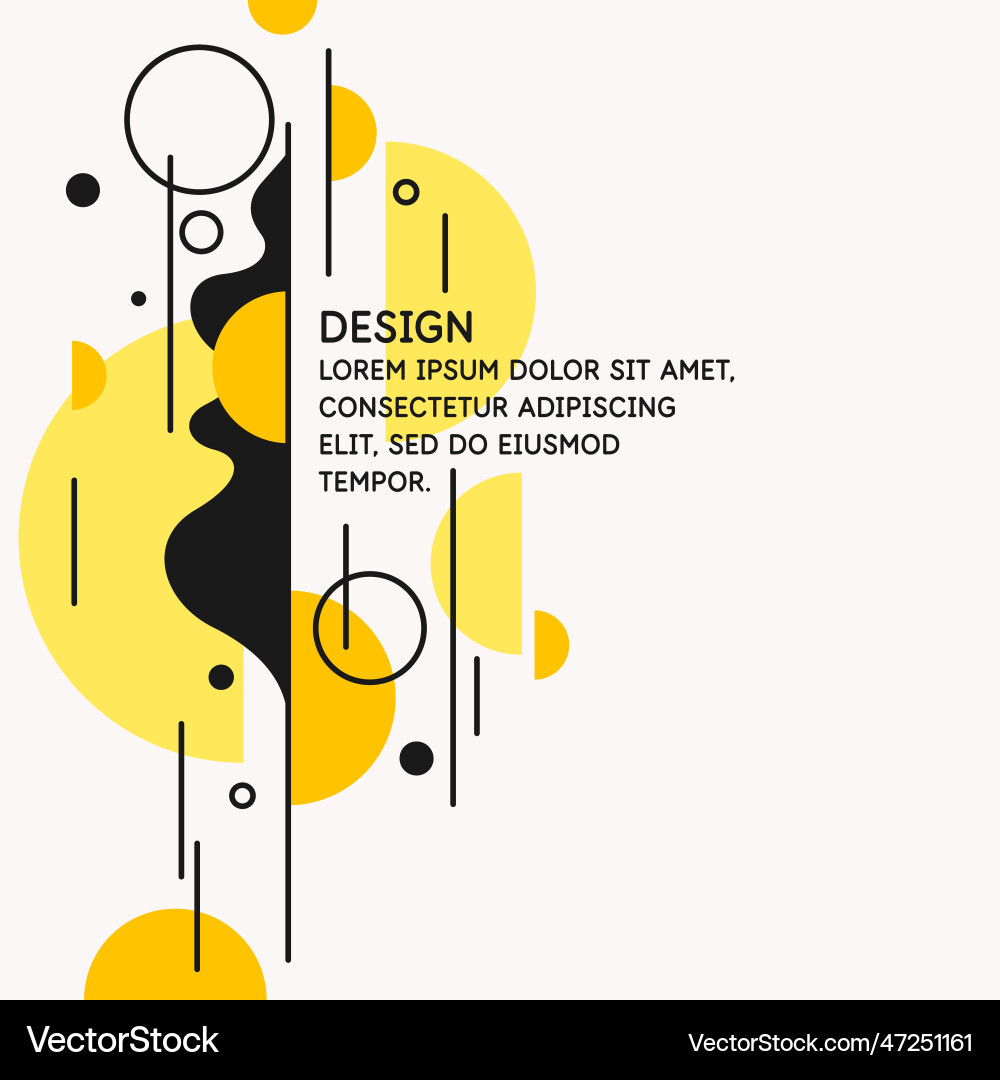 Trendy abstract background composition forms Trendy abstract background composition forms vector image