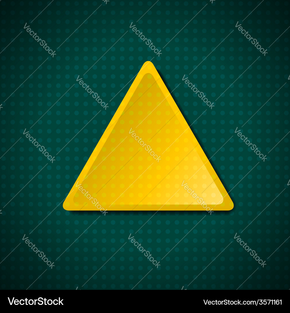 Triangular dotted frame Vector Image