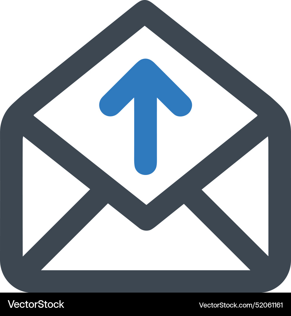 Upload outline icon symbol image Vector Image