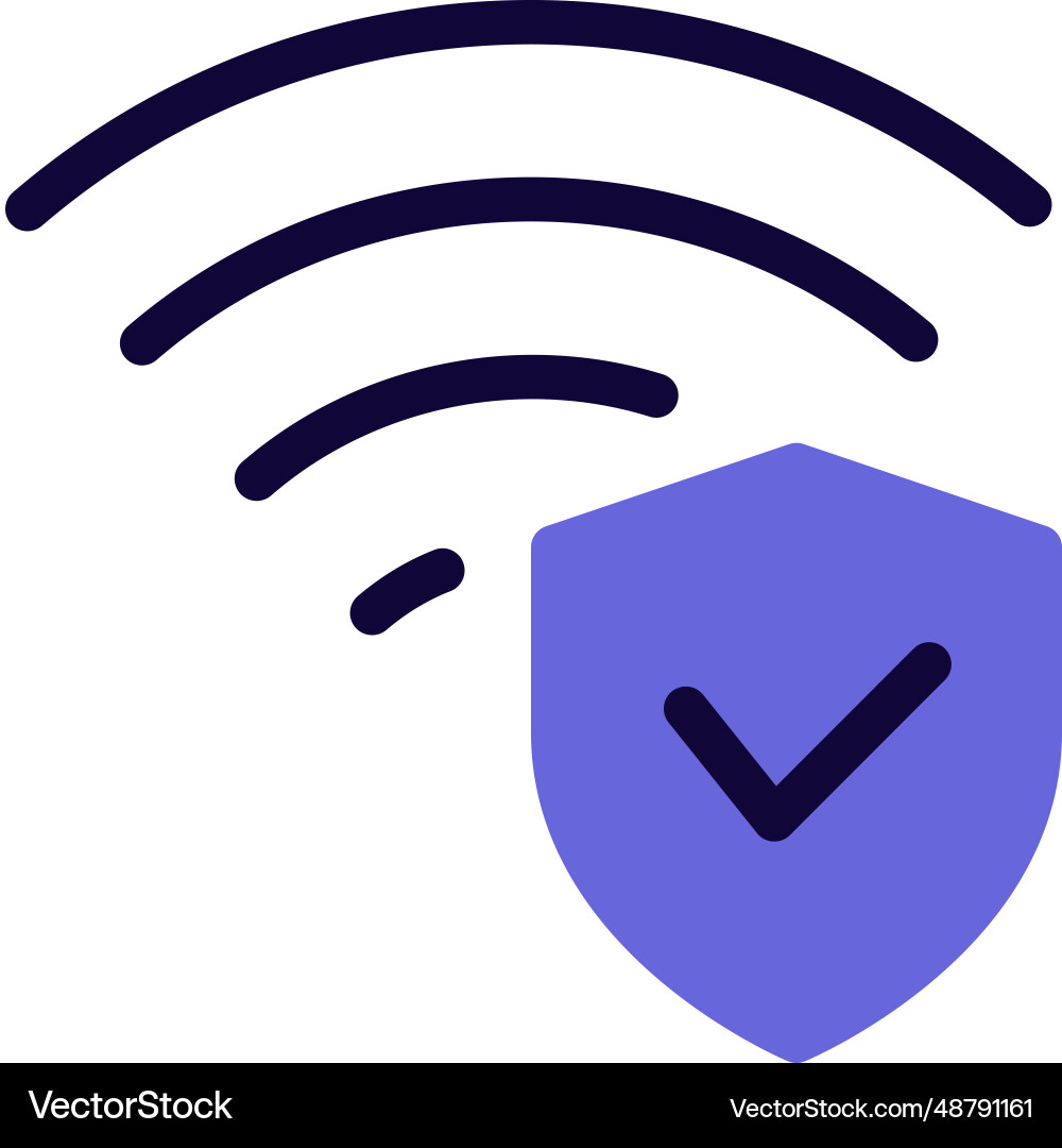 Wireless internet connection with lock protection Wireless internet connection with lock protection vector image