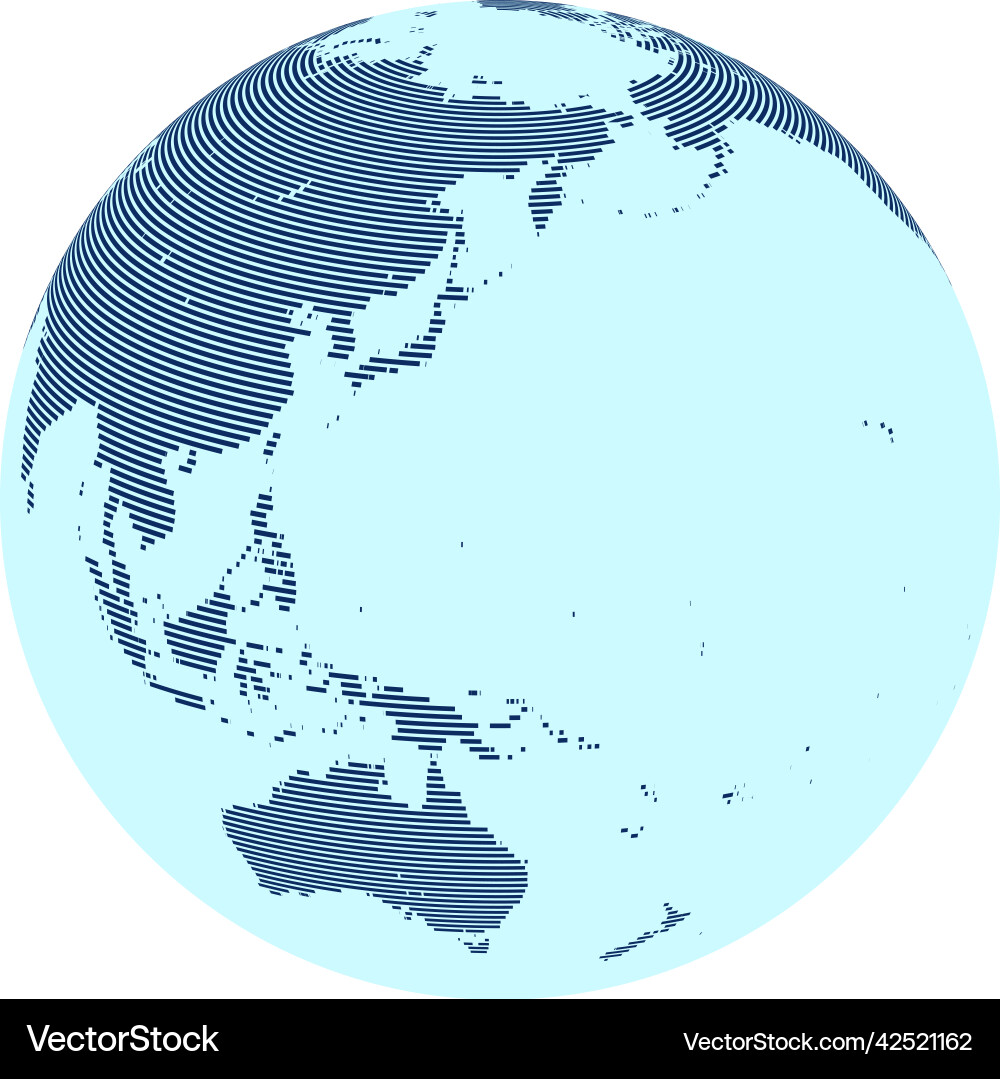 Abstract world map with lines on globe Abstract world map with lines on globe vector image