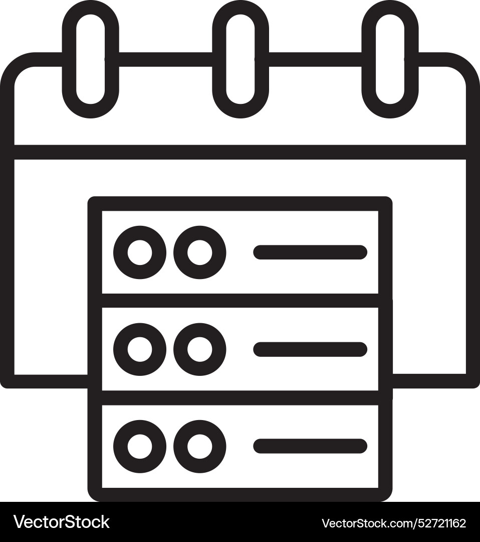 Database line icon design Vector Image