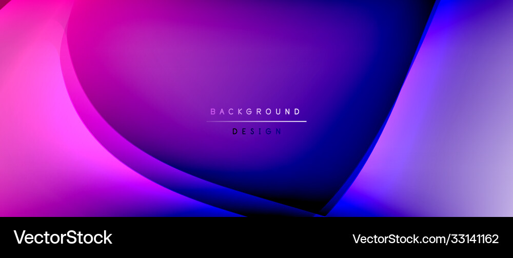 Fluid gradient waves with shadow lines and glowing Fluid gradient waves with shadow lines and glowing Vector Image