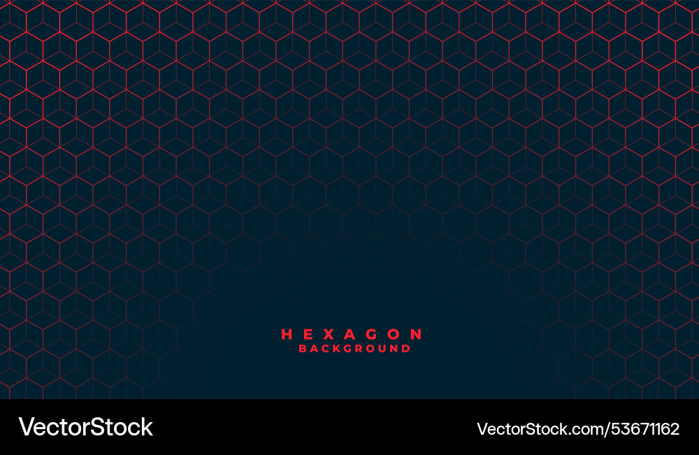 Geometric Hexagonal Pattern vector image