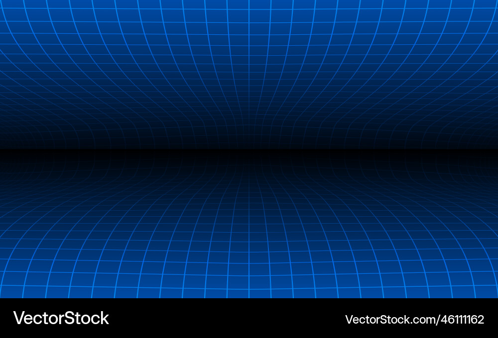Perspective synthwave grid with depth of field Perspective synthwave grid with depth of field vector image